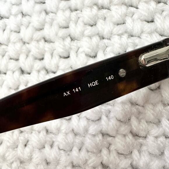 Armani Exchange Brown Tortoise Rectangular Half Rim Reading Glasses AX141 HQE main image 4